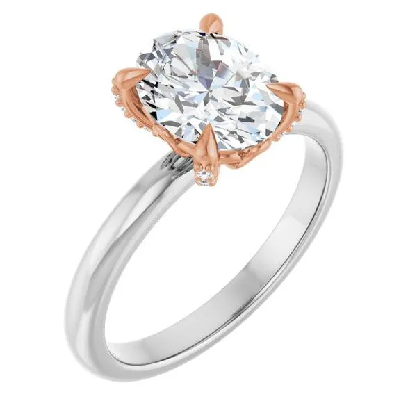 Claw-Prong Accented Engagement Ring Don's Jewelry & Design Washington, IA