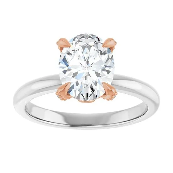 Claw-Prong Accented Engagement Ring Image 3 Jimmy Smith Jewelers Decatur, AL