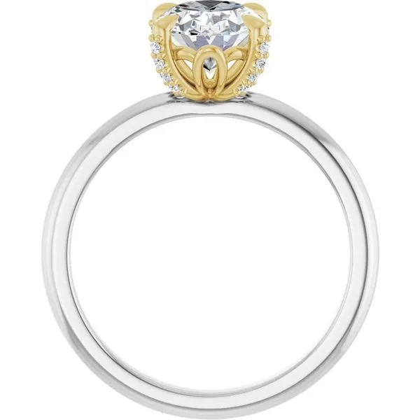 Claw-Prong Accented Engagement Ring Image 2 Futer Bros Jewelers York, PA