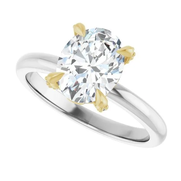 Claw-Prong Accented Engagement Ring Image 5 Mark Jewellers La Crosse, WI