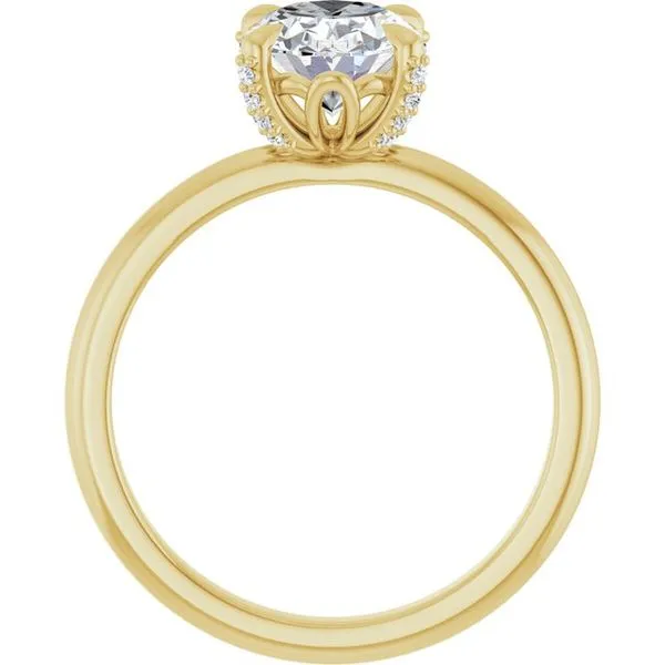 Claw-Prong Accented Engagement Ring Image 2 Raleigh Diamond Fine Jewelry Raleigh, NC