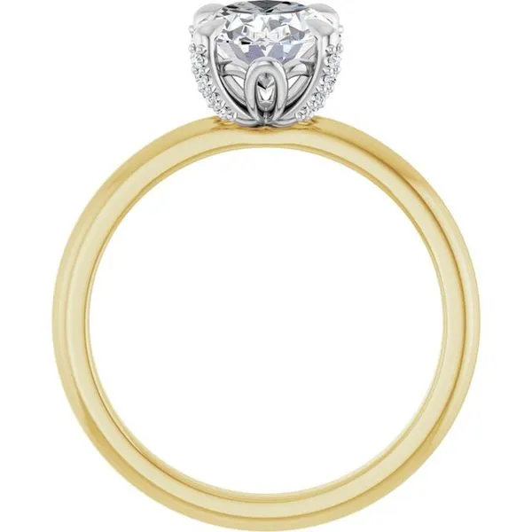 Claw-Prong Accented Engagement Ring Image 2 J. Thomas Jewelers Rochester Hills, MI