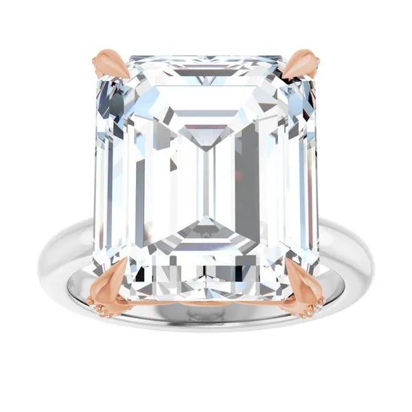 Claw-Prong Accented Engagement Ring Image 3 Stuart Benjamin & Co. Jewelry Designs San Diego, CA