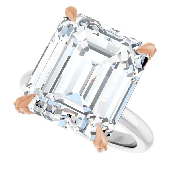 Claw-Prong Accented Engagement Ring Image 5 Stuart Benjamin & Co. Jewelry Designs San Diego, CA