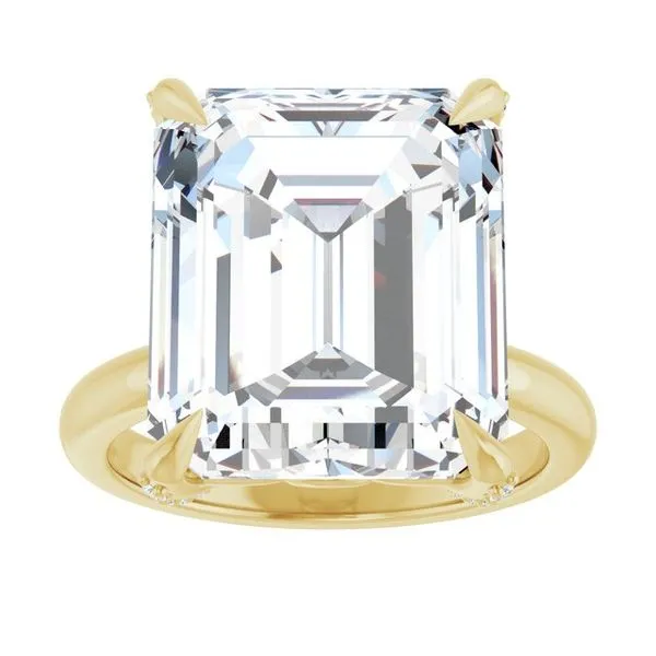 Claw-Prong Accented Engagement Ring Image 3 Shipley's Fine Jewelry Hampstead, MD