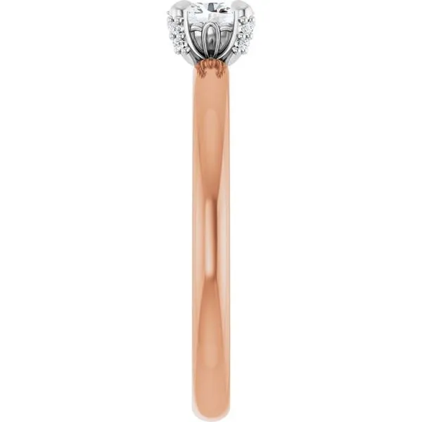 Claw-Prong Accented Engagement Ring Image 4 Shipley's Fine Jewelry Hampstead, MD