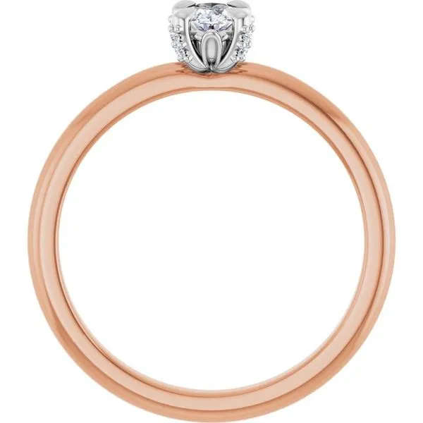 Claw-Prong Accented Engagement Ring Image 2 Northwood Jewelers Northwood, OH