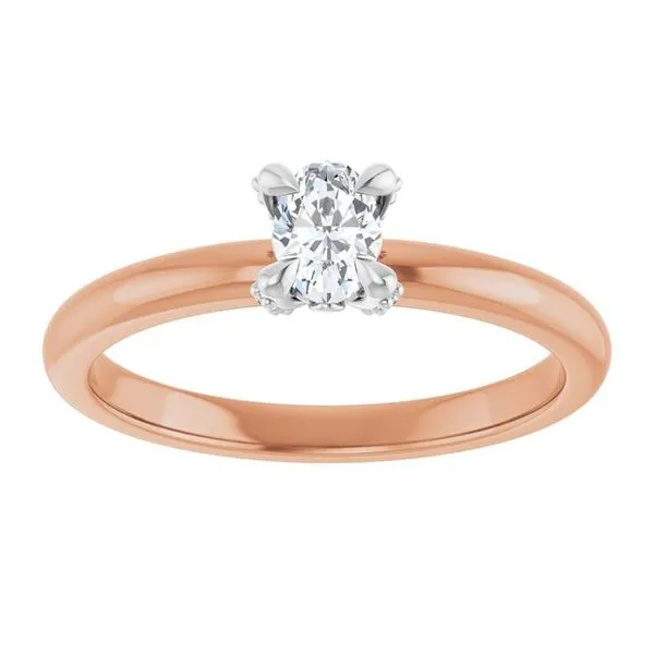 Claw-Prong Accented Engagement Ring Image 3 Futer Bros Jewelers York, PA