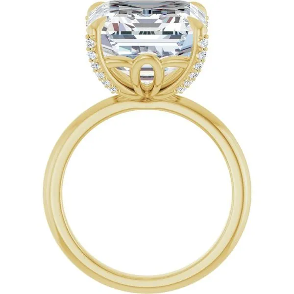 Claw-Prong Accented Engagement Ring Image 2 J. Thomas Jewelers Rochester Hills, MI