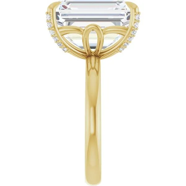 Claw-Prong Accented Engagement Ring Image 4 Mark Jewellers La Crosse, WI