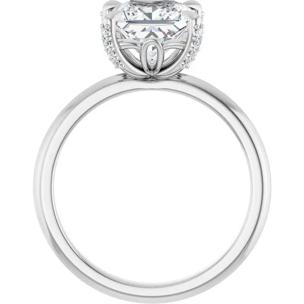 Claw-Prong Accented Engagement Ring Image 2 Futer Bros Jewelers York, PA
