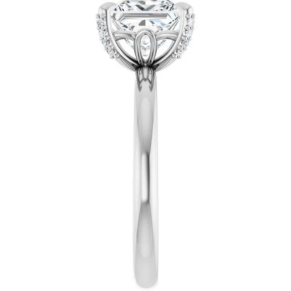 Claw-Prong Accented Engagement Ring Image 4 Futer Bros Jewelers York, PA