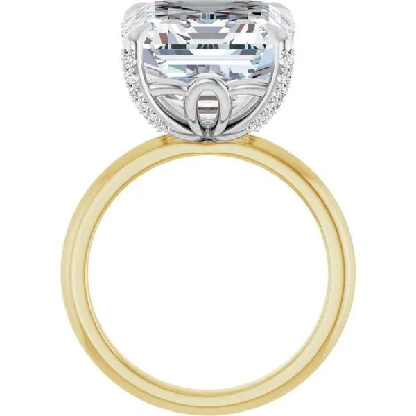 Claw-Prong Accented Engagement Ring Image 2 Arezzo Jewelers Elmwood Park, IL