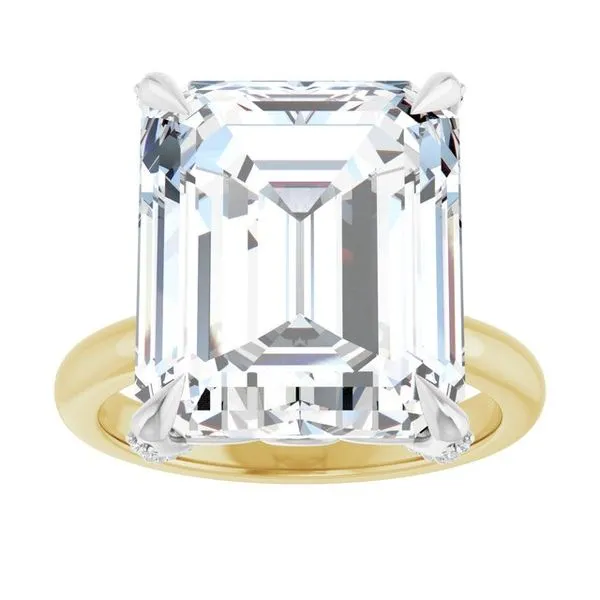 Claw-Prong Accented Engagement Ring Image 3 Austin's Fine Diamonds & Jewelry Lyndhurst, NJ