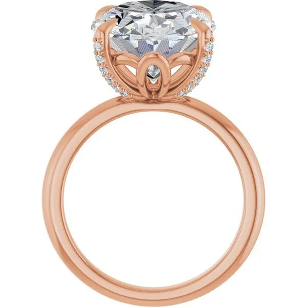 Claw-Prong Accented Engagement Ring Image 2 Clater Jewelers Louisville, KY