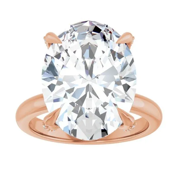 Claw-Prong Accented Engagement Ring Image 3 Don's Jewelry & Design Washington, IA