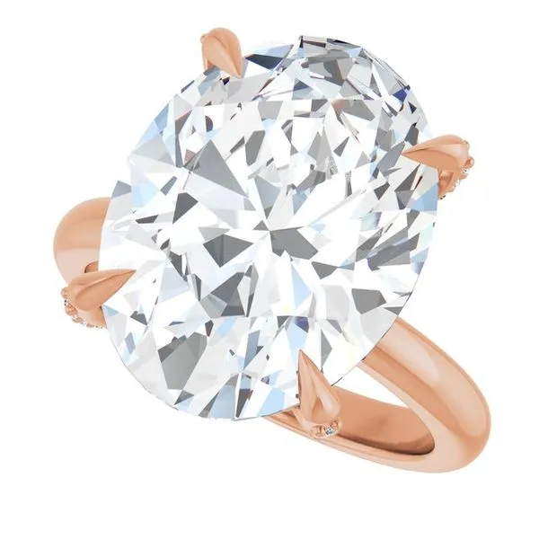 Claw-Prong Accented Engagement Ring Image 5 Shipley's Fine Jewelry Hampstead, MD