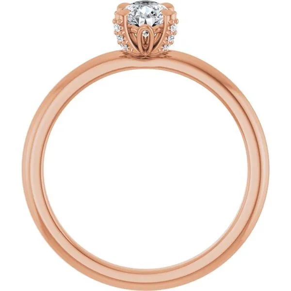 Claw-Prong Accented Engagement Ring Image 2 Virtus Collective Newport Beach , CA