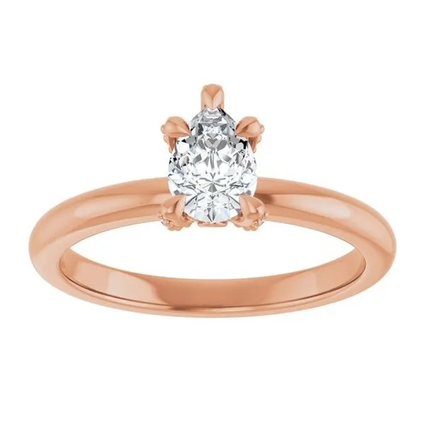 Claw-Prong Accented Engagement Ring Image 3 Raleigh Diamond Fine Jewelry Raleigh, NC