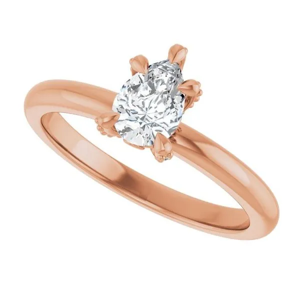 Claw-Prong Accented Engagement Ring Image 5 Futer Bros Jewelers York, PA