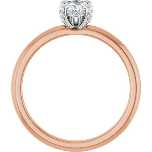 Claw-Prong Accented Engagement Ring Image 2 Don's Jewelry & Design Washington, IA