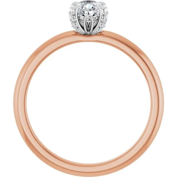 Claw-Prong Accented Engagement Ring Image 2 House of Silva Wooster, OH