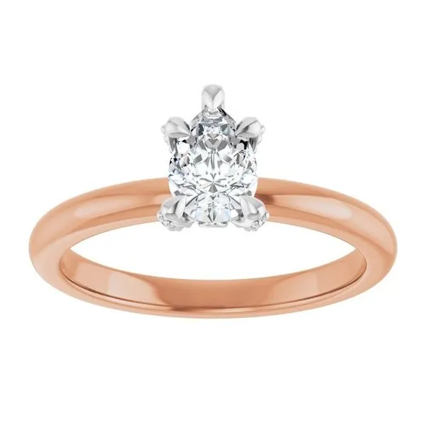 Claw-Prong Accented Engagement Ring Image 3 Vulcan's Forge LLC KANSAS CITY, MO