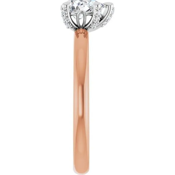 Claw-Prong Accented Engagement Ring Image 4 Raleigh Diamond Fine Jewelry Raleigh, NC