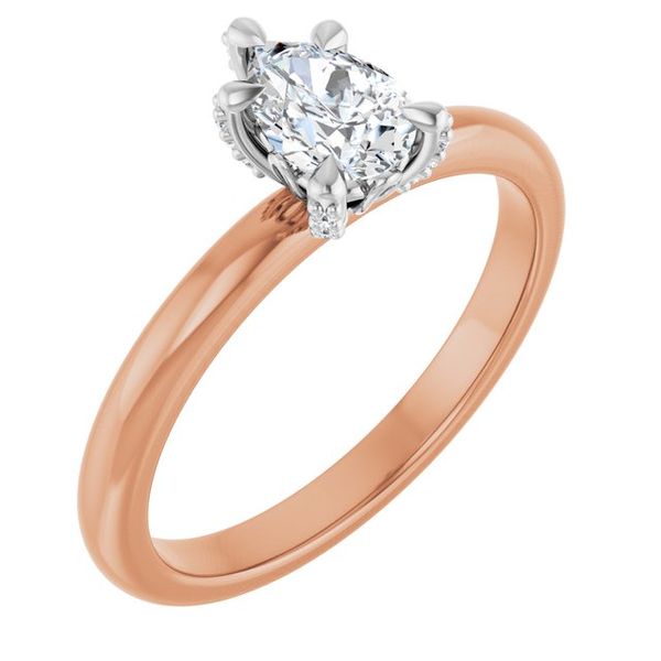 Claw-Prong Accented Engagement Ring