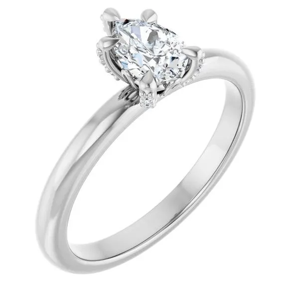 Claw-Prong Accented Engagement Ring Shipley's Fine Jewelry Hampstead, MD