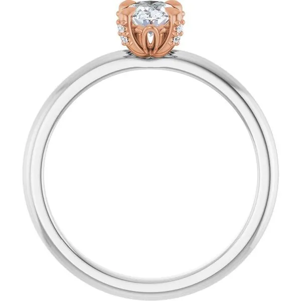 Claw-Prong Accented Engagement Ring Image 2 Northwood Jewelers Northwood, OH