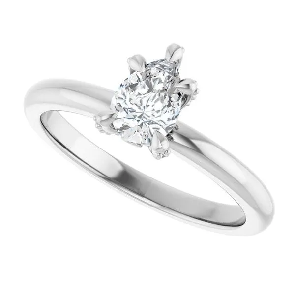 Claw-Prong Accented Engagement Ring Image 5 Futer Bros Jewelers York, PA