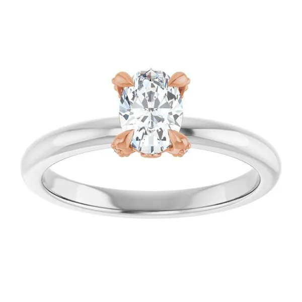Claw-Prong Accented Engagement Ring Image 3 Michael Szwed Jewelers Longmeadow, MA