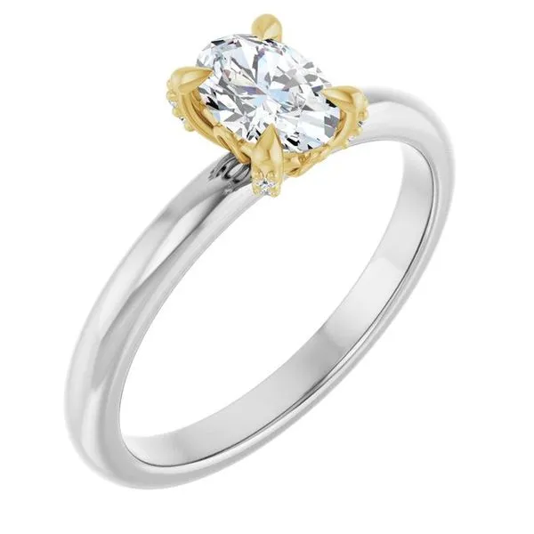 Claw-Prong Accented Engagement Ring Futer Bros Jewelers York, PA