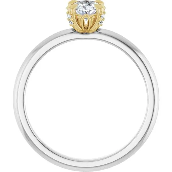 Claw-Prong Accented Engagement Ring Image 2 Arezzo Jewelers Elmwood Park, IL