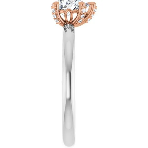 Claw-Prong Accented Engagement Ring Image 4 Raleigh Diamond Fine Jewelry Raleigh, NC