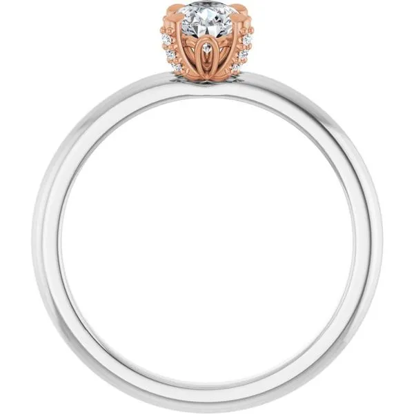 Claw-Prong Accented Engagement Ring Image 2 Northwood Jewelers Northwood, OH