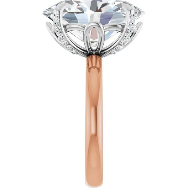 Claw-Prong Accented Engagement Ring Image 4 Paul James Jewelers Angels Camp, CA