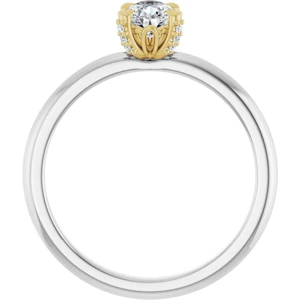 Claw-Prong Accented Engagement Ring Image 2 Stuart Benjamin & Co. Jewelry Designs San Diego, CA