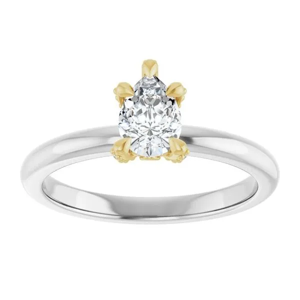 Claw-Prong Accented Engagement Ring Image 3 Don's Jewelry & Design Washington, IA