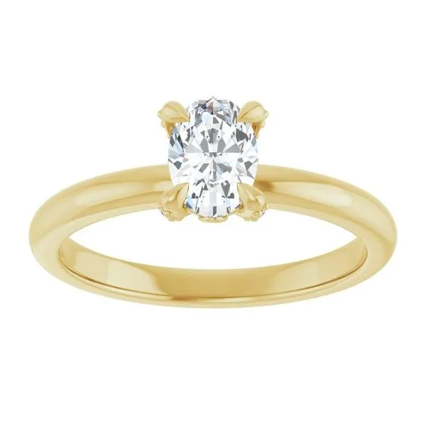 Claw-Prong Accented Engagement Ring Image 3 J. Thomas Jewelers Rochester Hills, MI