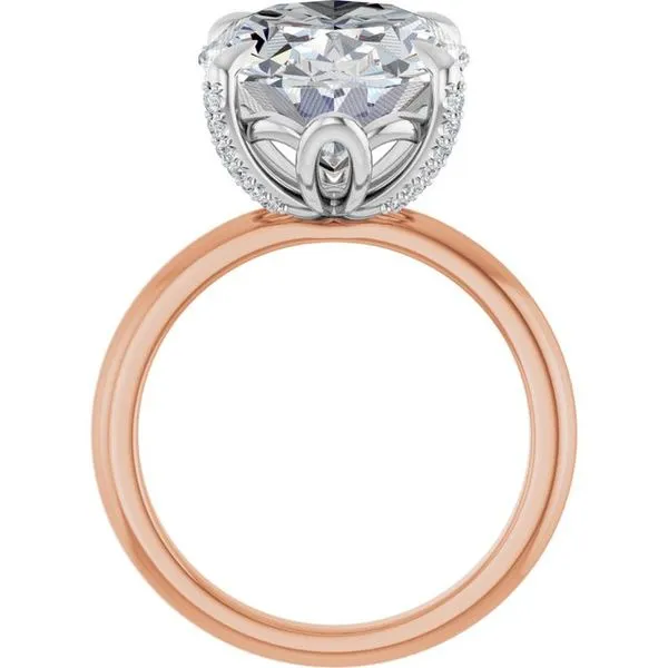 Claw-Prong Accented Engagement Ring Image 2 Michael Szwed Jewelers Longmeadow, MA