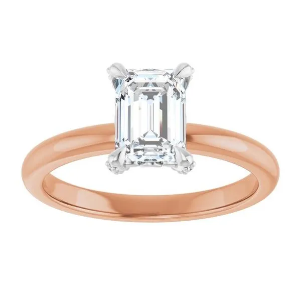 Claw-Prong Accented Engagement Ring Image 3 Don's Jewelry & Design Washington, IA