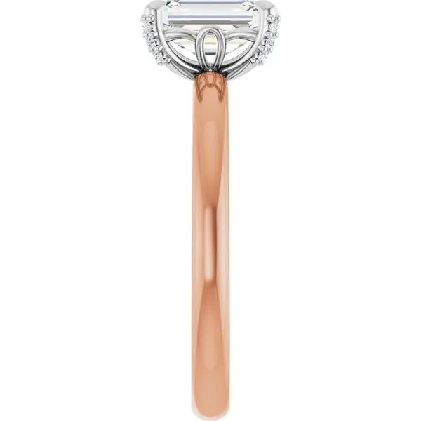 Claw-Prong Accented Engagement Ring Image 4 Mark Jewellers La Crosse, WI