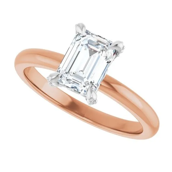 Claw-Prong Accented Engagement Ring Image 5 Morin Jewelers Southbridge, MA