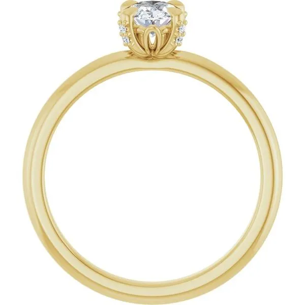 Claw-Prong Accented Engagement Ring Image 2 Raleigh Diamond Fine Jewelry Raleigh, NC