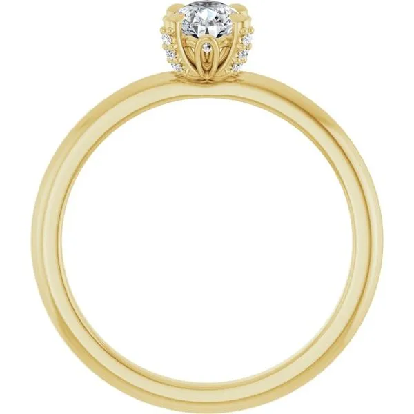 Claw-Prong Accented Engagement Ring Image 2 Virtus Collective Newport Beach , CA