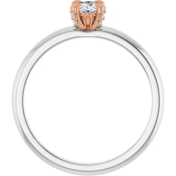 Claw-Prong Accented Engagement Ring Image 2 Clater Jewelers Louisville, KY
