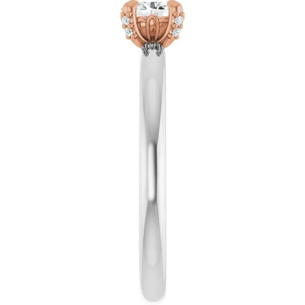Claw-Prong Accented Engagement Ring Image 4 Arezzo Jewelers Elmwood Park, IL