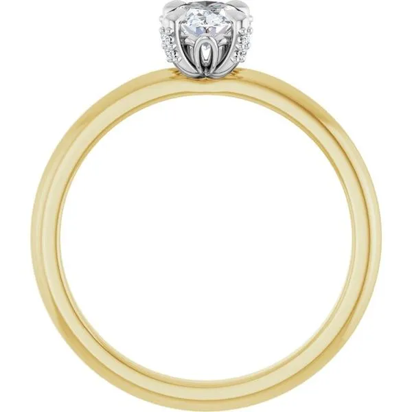 Claw-Prong Accented Engagement Ring Image 2 Michael Szwed Jewelers Longmeadow, MA